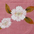 梨の花柄　エプロンジャンパースカート